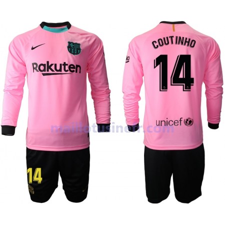 Maillot de Foot FC Barcelone Philippe Coutinho 14 Troisième 2020-21 Manches Longues - Enfant